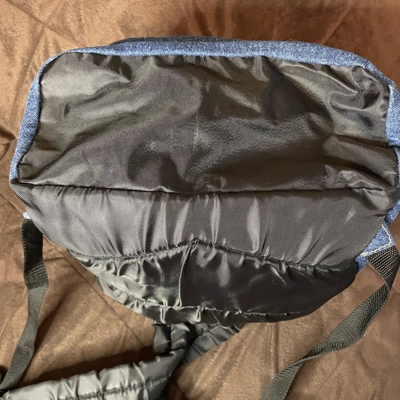 NWOT Harry Potter Denim Backpack 12” x 7” Expandable - Picture 3 of 13